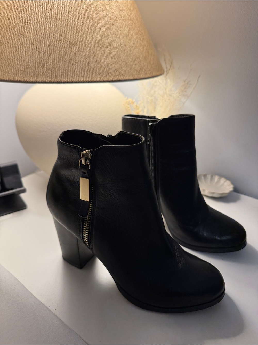 Aldo Leather Women's Booties with Side Zip